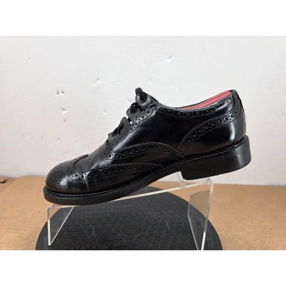 Thistle Shoes Scotland Ghillie Brogues UK 10.5 US 11.5 Black Leather Highland main image 14